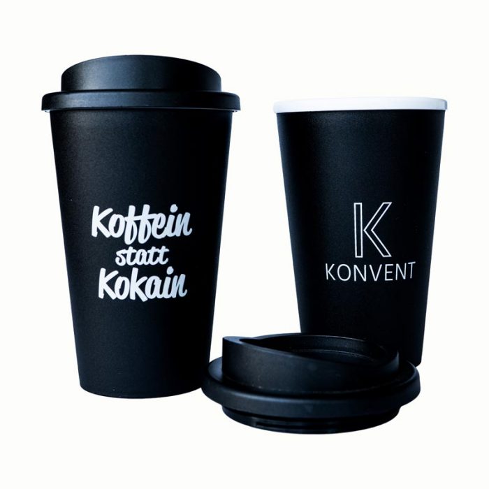 Koffein statt Kokain Becher